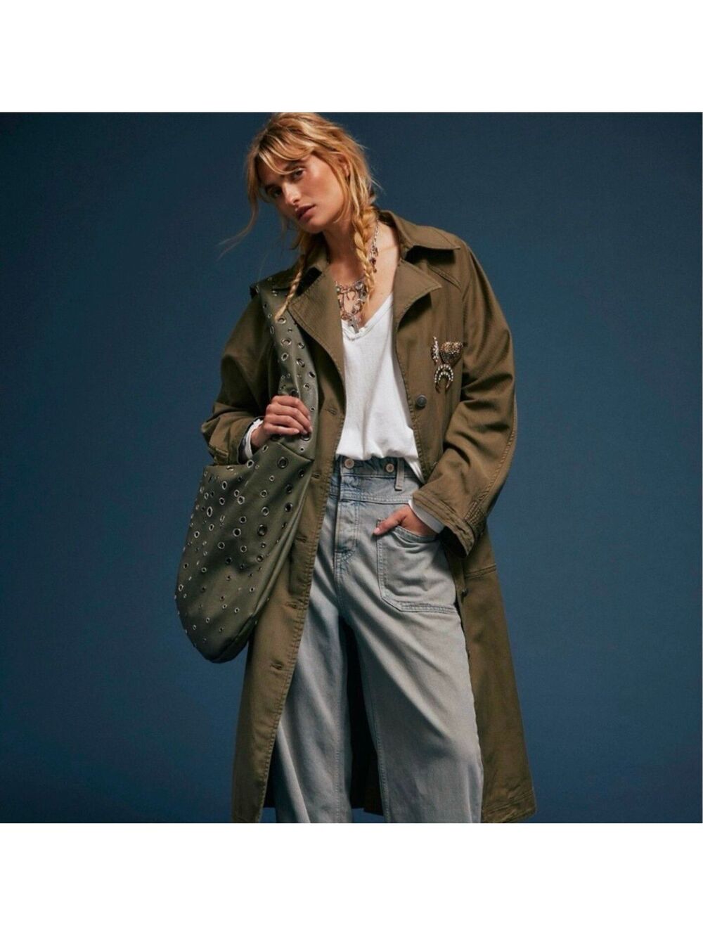 $228 Sz.M NWOT (Oversized may fit L/XL)We The Free Perry Military Duster